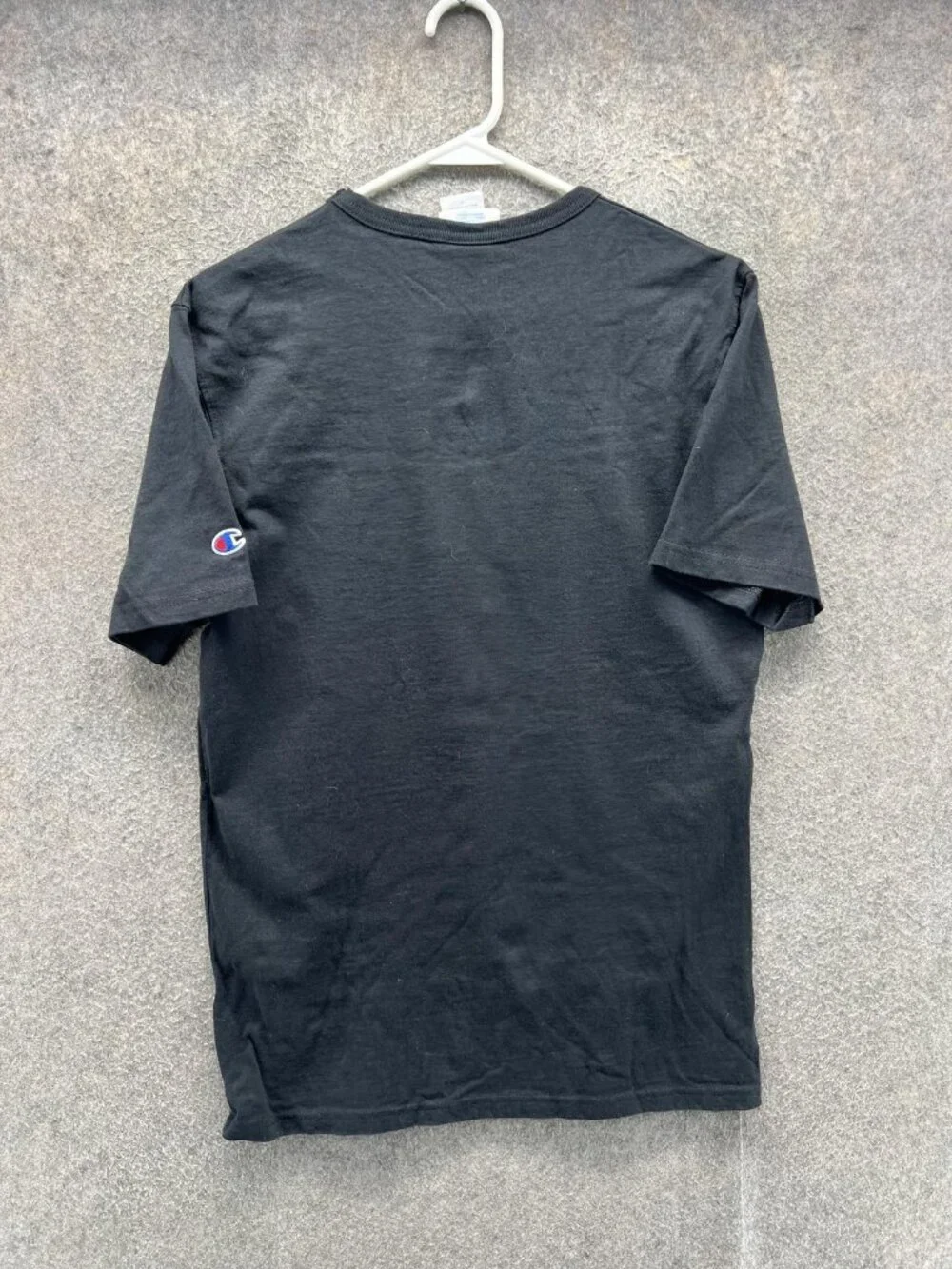 Champion Shirt Mens Small Black Small C Chest Logo Tee Casual Cotton y2k 2000s - Picture 10 of 12
